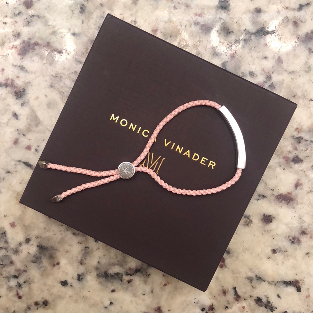 Monica Vinader Sterling Silver Linear Bracelet